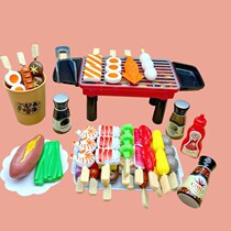 Children Barbecue Grill String Toys Emulation Food Teaching Materials Over Home Girl Kitchen Cook Close East Cook Birthday Present