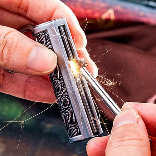 Водонепроницаемая креативная маленькая дорожная медная зажигалка на керосине