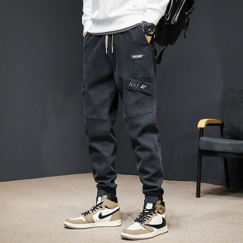 Демисезонные штаны, утепленные зимние джинсы с начесом для отдыха