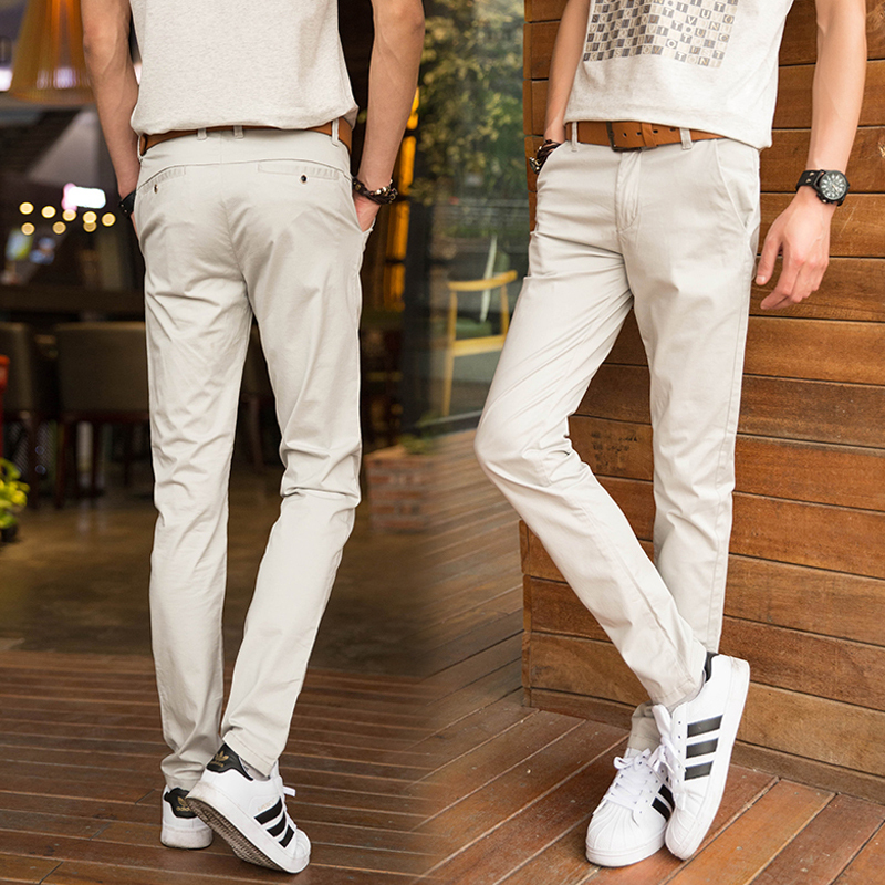 2026 New Men's Casual Pants Spring and Autumn Straight Loose Trendy Pure Cotton Summer Thin Casual Long Pants for Men