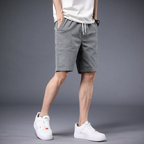 Черные шелковые тонкие эластичные спортивные шорты для отдыха, быстросохнущие пляжные штаны, свободный крой