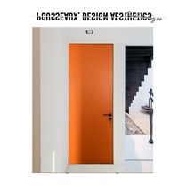 Carripso wooden door interior door minimalist hidden frame door orange narrow side door Italian skin-sensing aluminum Wood ecological door