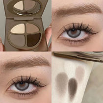 Matt clear cold wind ~ native four-color eye shadow pan wood nude makeup laughs with deep and deep eye hitting bottom earth bean paste texture