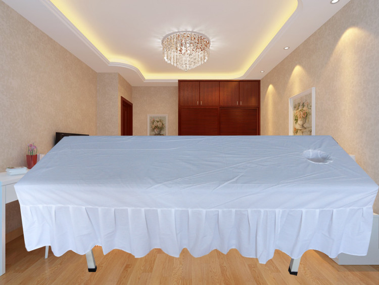 Beauty bedspread massage massage shampoo special custom-made perforated medical outpatient bed sheets TCM physiotherapy diagnosis and treatment bed hat