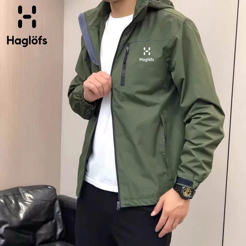 HAGLOFS火柴棍冲锋衣男士春秋户外休闲大码防风防水连帽夹克外套 3