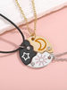 Cute Star, Moon, Sun, Best Friends, Student, Girlfriends, Diamond-Encrusted Necklace, Versatile, High-Value Friendship Token