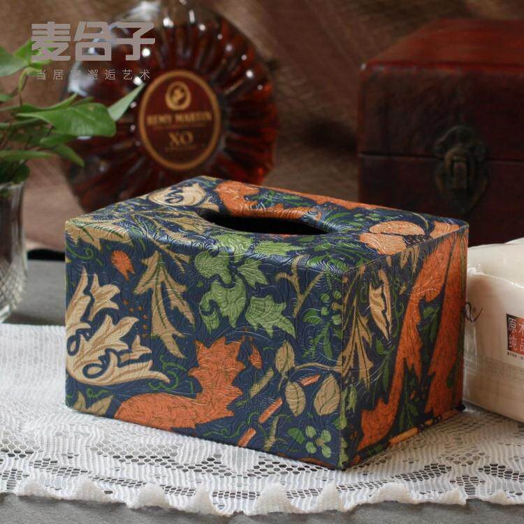 Xiaojiu Ruyi Tissue Box Creative Leather Morris Style Tissue Box Multi-function Remote Control Storage Box