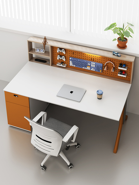 Single-Person Desk, Office Staff Computer Desk, Desk and Chair Combination, Simple Modern Independent Single Workstation