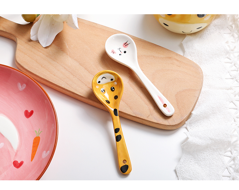 Web celebrity creative lovely ceramic tableware cartoon children points tray was baby home plate nice dishes for dinner