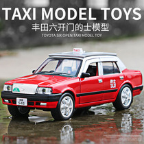 Alloy Taxi Toys Children Sound Car Boy Baby Simulation Taxi Hong Kong Taxi