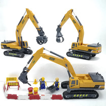 Crusher Toy Catcher Trailer Boy Delixin Wood Transport Vehicle Excavator Childrens Engineering Model