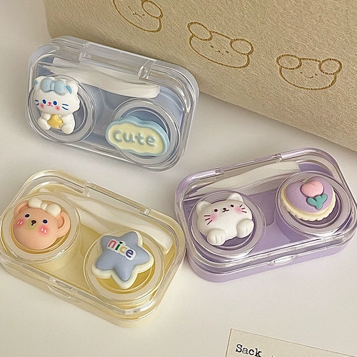 Невидимые милые очки, маленькая банка для хранения, коробка для хранения