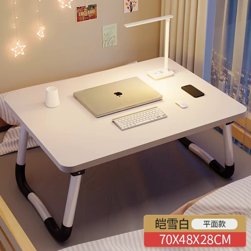 Small bed table foldable dormitory computer desk home bedroom bay window desk student dormitory lazy study desk