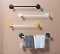 Net red towel rack non-perforated shoe rack office wall towel pole European balcony home kitchen rack cloth