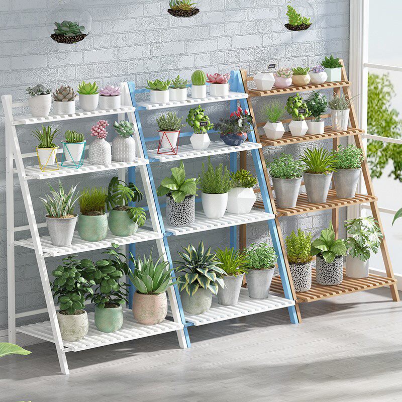 Net red classroom class flower rack Flower rack for flower pots Living room Kindergarten plant corner flower rack Indoor flower rack