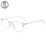 佐川 Очки рамки мужская ретро -наполовину шлеопия, глазное рамка, зеркальная рама женская круглая поверхность, мрака, рама очков