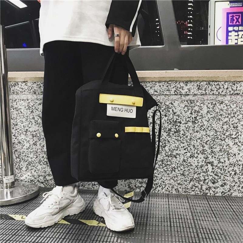 Middle school student handbag carrying book bag boy high school student boy boy messenger bag backpack shoulder slung canvas