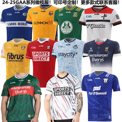 2024-25gaa mis red ross antrim dublin cork mia с коротким рукавом с коротким рукавом спортивная одежда