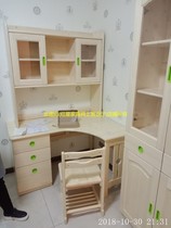 Songbao Kingdom childrens furniture all solid wood classic wood color style T014 corner desk computer table