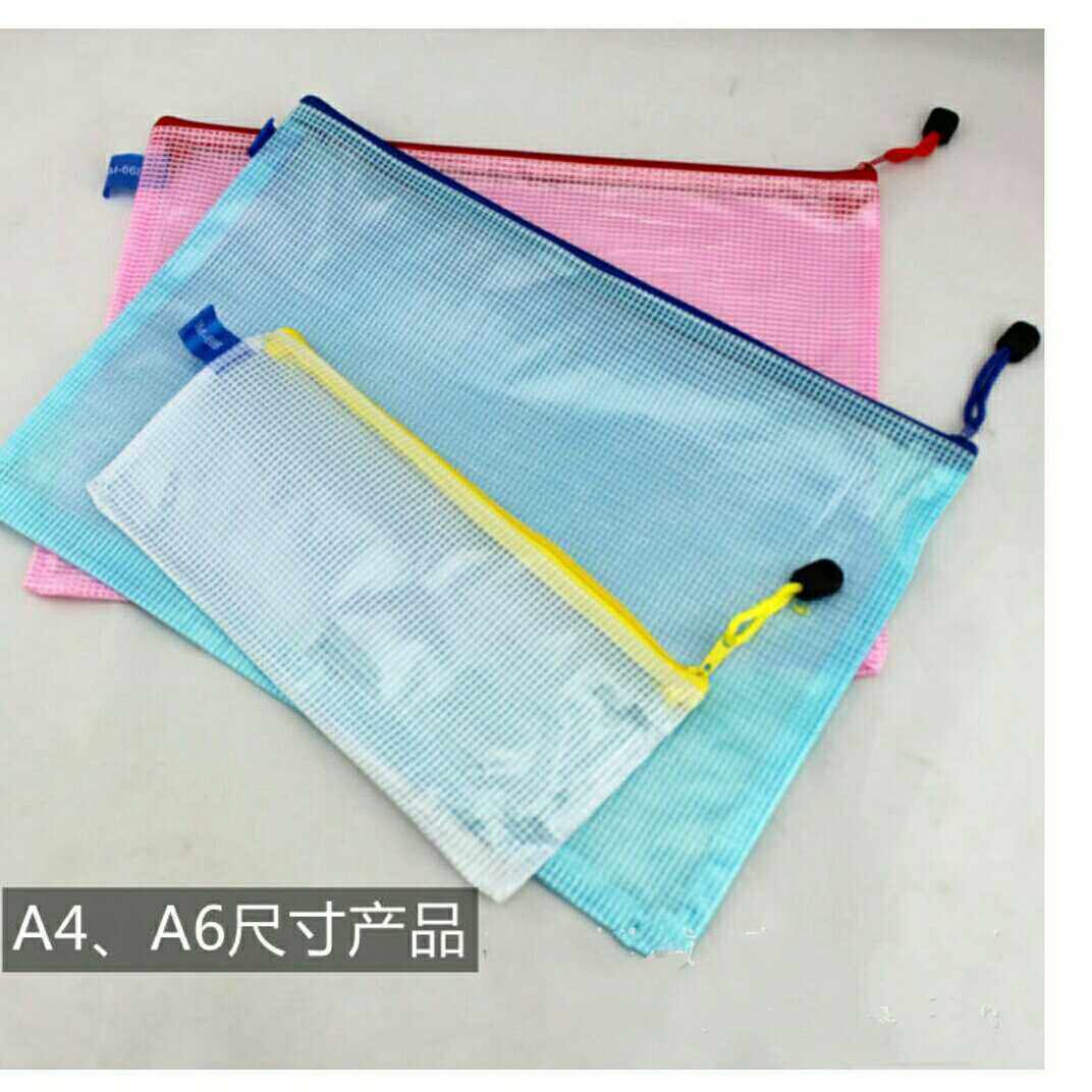 A4A5A6B5 pull-chain bag waterproof file bag mesh bag transparent kit bill bag kit customizable
