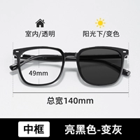 [Средняя рама] Ярко -черная рама+анти -беглый свет, поворотный ясень [анти -беглый свет/анти -ультравиолетовое использование]