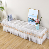 TV cabinet cover cloth anti-slip lace dust cover cover Rectangular all-inclusive set Lace simple living room long shoe cabinet