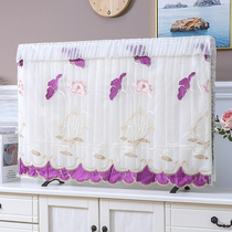 High-end TV cover cover dust cover lace 55 inch 65 inch hanging desktop curved surface simple modern boot not taken