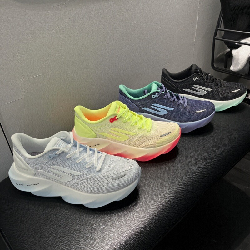 Skechers 2025 Summer New Product Men's and Women's Comfortable Running Sneakers Simple Casual Breathable High Rebound 172210