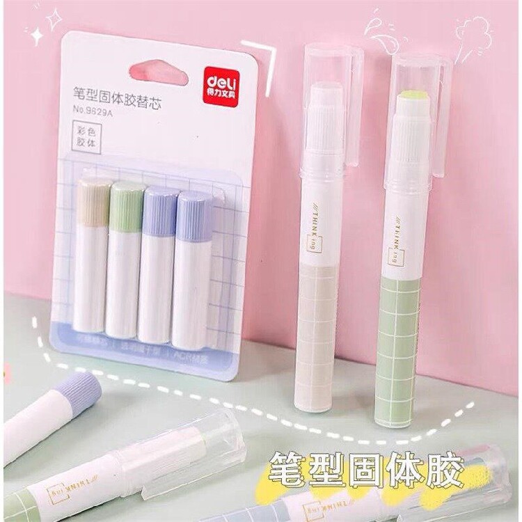 Able Solid Gel Pen Type Jelly Stick Rubber Removable core portable student hand rubber stick with high viscosity Kindergarten
