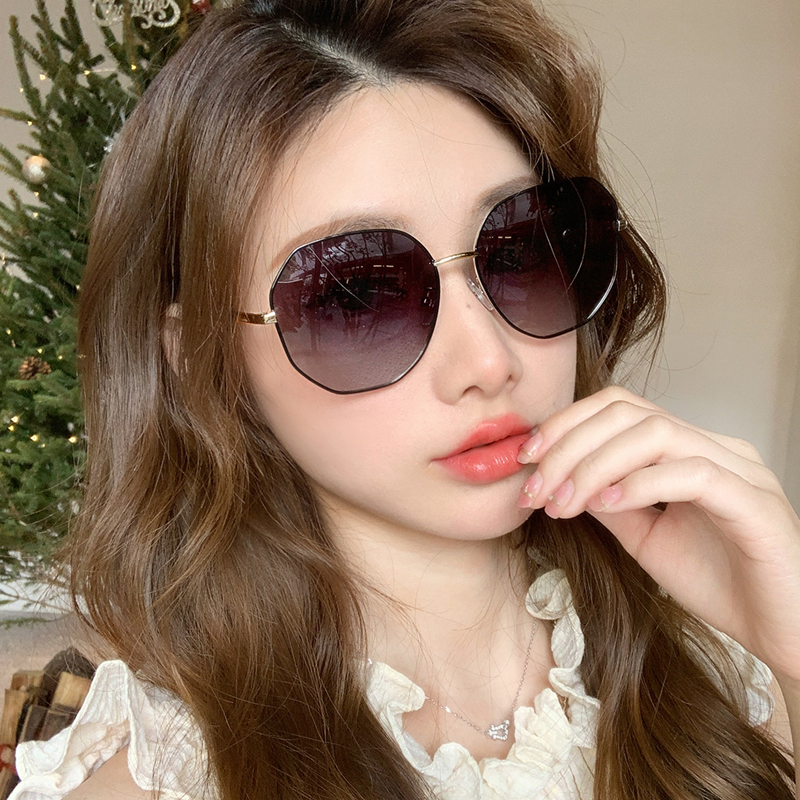 2023 new sunglasses women's superior polarized sunscreen lady sunglasses nearsightedness with degrees anti-UV rays 