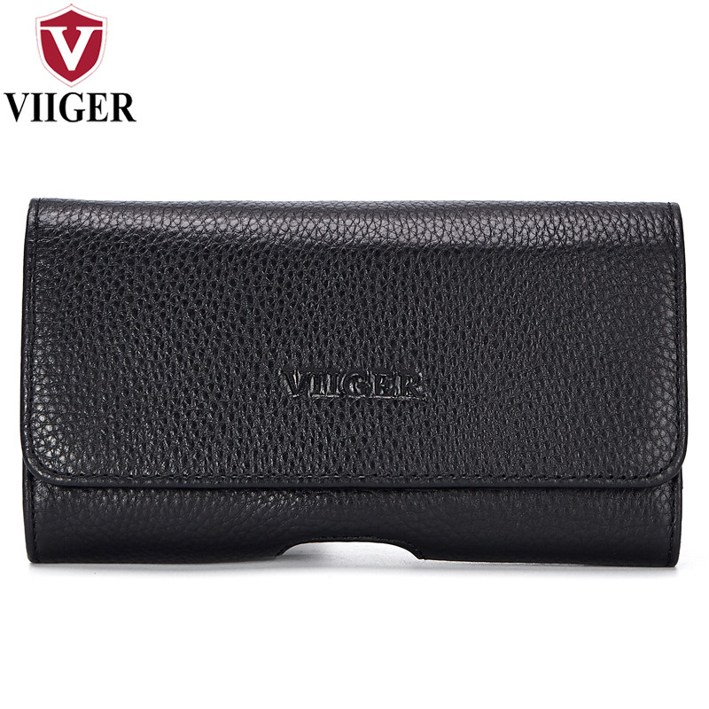 Mobile Phone Pocket Men Wear Strap Horizontal leather multifunction Monolayer Head Layer Bull Peel Apple 13 12pro Max