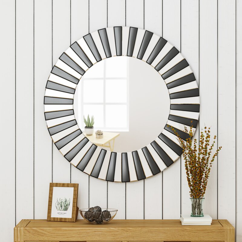 American background wall Decorative Mirror Makeup Room Bathroom Mirror-like Room Soft Dress Modern Art Goggles Aisle Genguan Mirror
