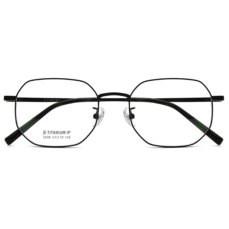 Pure Titanium Ultra Light Eyeframes Nearsightedness Glasses Tide Net Red retro eye frames Women can be equipped with Degrees Vegan