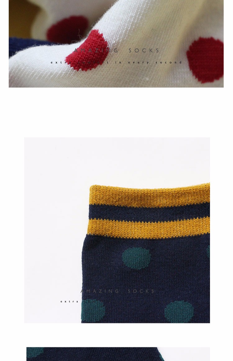 Tuyệt vời hai thanh trong vớ nữ ống Hàn Quốc hai thanh sóng điểm nữ cotton vớ đại học gió - Bít tất nữ vớ chống trượt