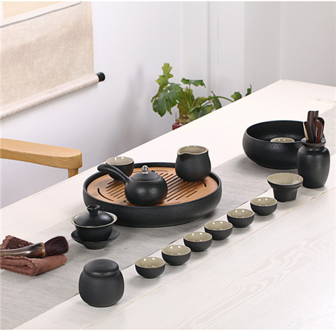 Gốm đen trà lớn rửa bút rửa nước rửa nước văn hóa cốc rửa chén bát gốm sứ Kung Fu trà đặt trà đạo không phù hợp - Trà sứ bình ủ trà
