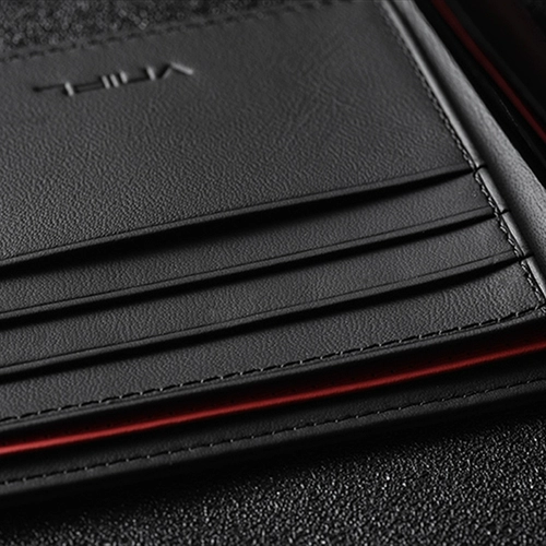 罗诗奴 Бумажник, трендовая фоторамка, короткий универсальный картхолдер подходит для мужчин и женщин, из натуральной кожи