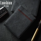 罗诗奴 Бумажник, трендовая фоторамка, короткий универсальный картхолдер подходит для мужчин и женщин, из натуральной кожи