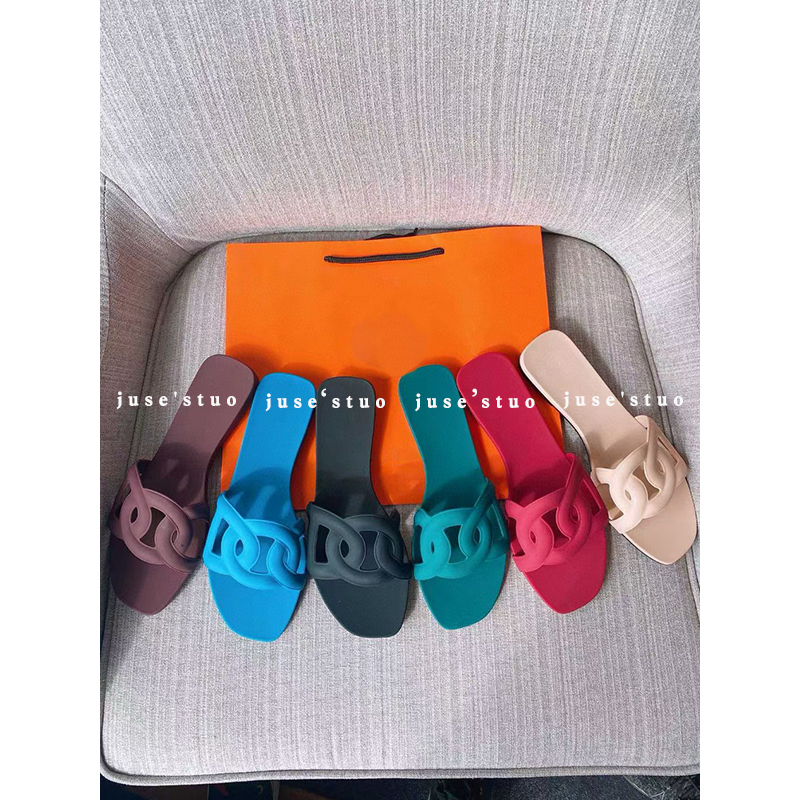 Juse Stuo Is for My Own Use! so Comfortable to Wear! Women's Pig-Nose Slip-On Sandals, Soft Flat Sandals for Outdoor Wear, Beach Shoes