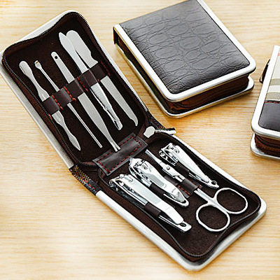 Nail Cut Suit 9 Pieces Manicure Nail Tools Cut Nail Clippers Suit Nail Clippers Cut stainless steel-Taobao