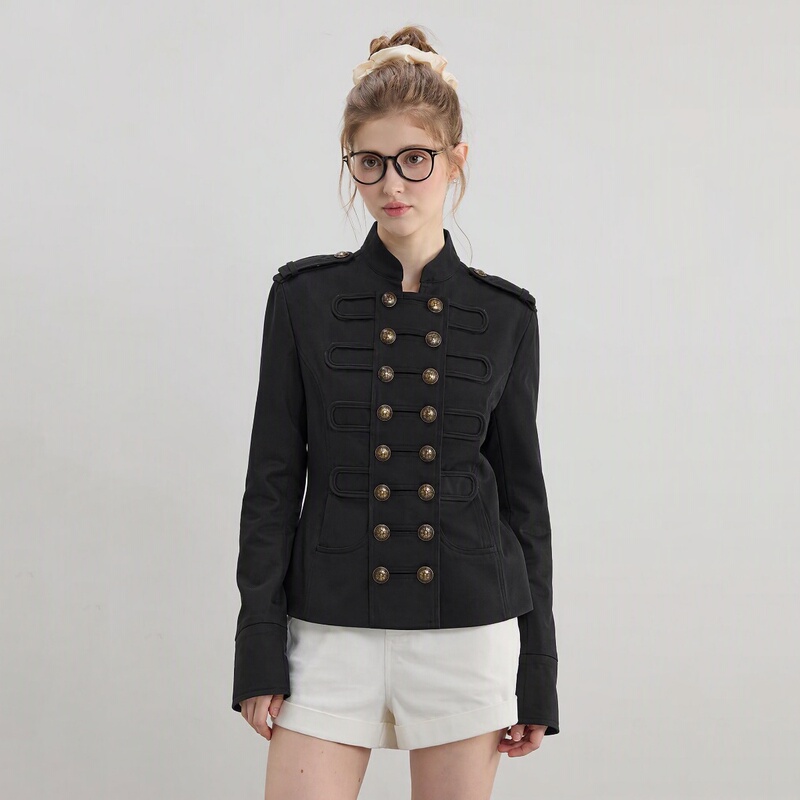 Autumn Early Autumn Old Money Style Women's Short Napoleon Jacket Women's Autumn 2026 New Women's Jacket Top Spring and Autumn Autumn Early Autumn Old Money Style Women's Short Napoleon Jacket Women's Autumn 2026 New Women's Jacket Top Spring and Autumn