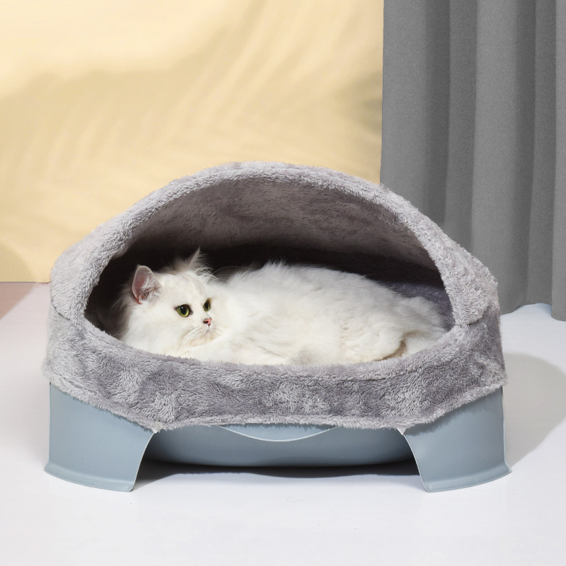 Cat litter kennel winter warm closed four seasons universal cat litter sleeping cat nest spring and summer removable and washable
