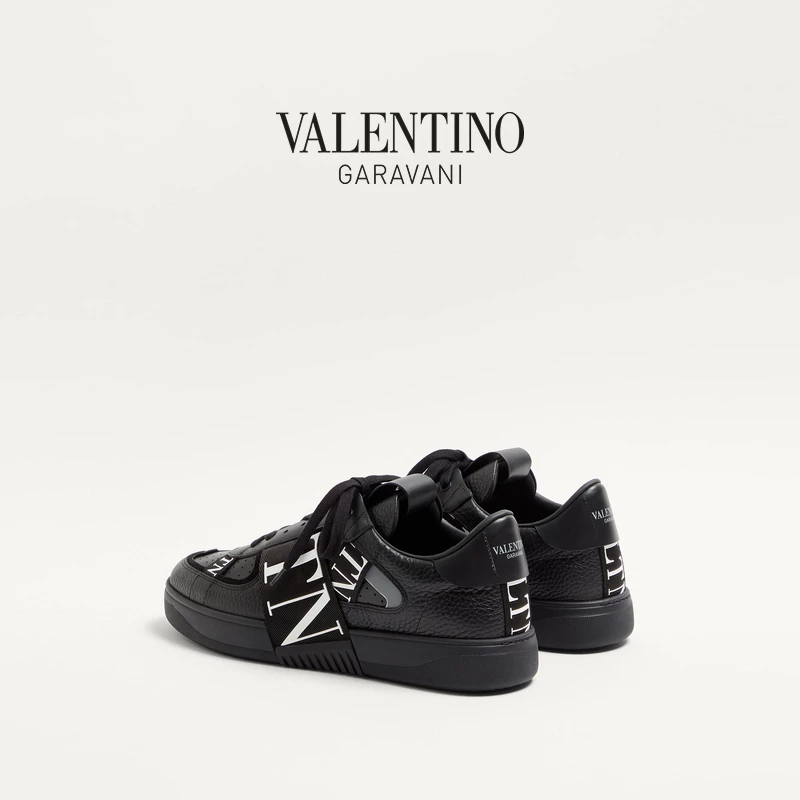 Кроссовки Valentino VL7N на низком ходе для мужчин из телячьей кожи, осень 2020, повседневная обувь на шнуровке