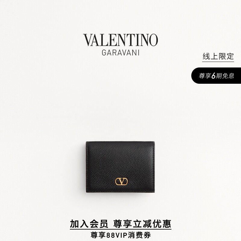 [Member Instant Discount][Online Exclusive] Valentino Women's Vlogo Signature Wallet