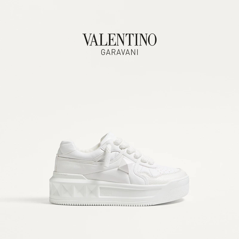 Женские спортивные кроссовки Valentino VALENTINO GARAVANI ONE STUD XL белые плоские повседневные стиль 2022 новая мода женская обувь европейский размер