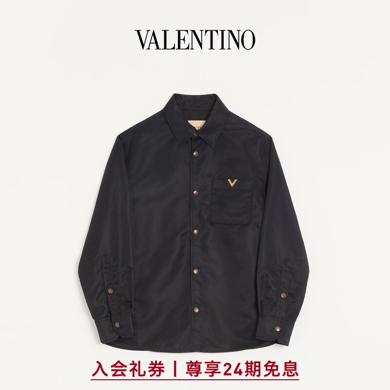 [24 Installments Interest-Free] Valentino Men's Vgold Detailed Shirt-Style Jacket [Gift]