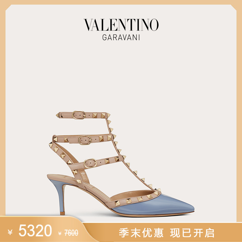 (End of season offer) VALENTINO VALENTINO ladies ROCKSTUD patent leather high heels