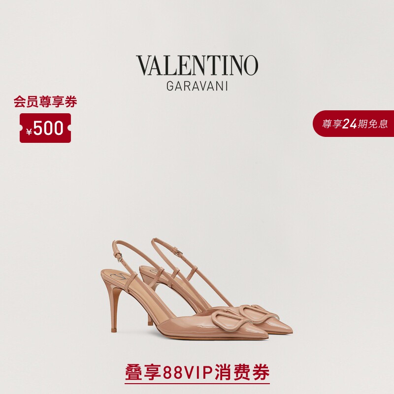 [24 Installments with No Interest] Valentino Women's Vlogo Signature High Heels Wedding Shoes