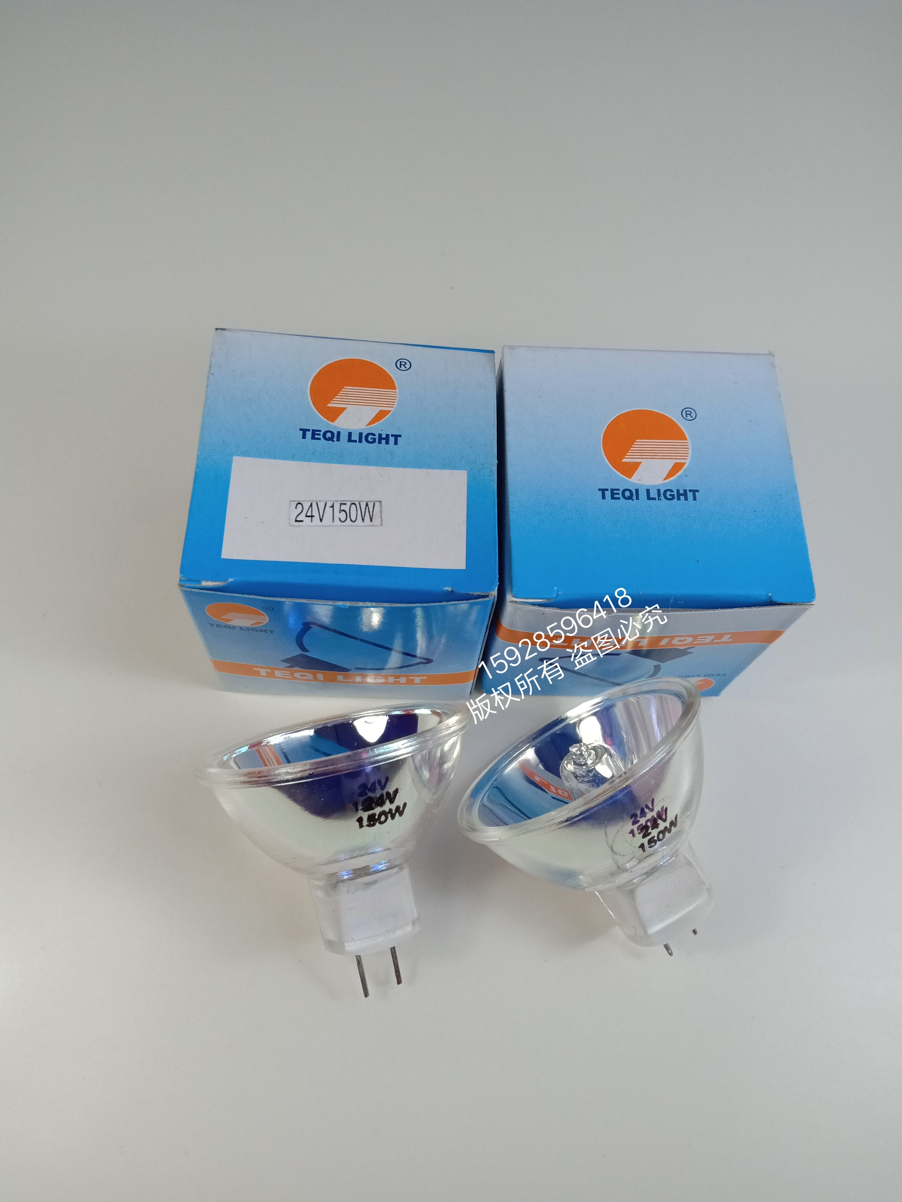 24V150W内窥镜冷光源医疗仪器工业舞台设备卤钨灯灯泡杯口直径51