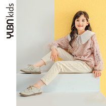 Girls  small fragrance spring suit 2021 new big child Korean version of the foreign style 6-year-old childrens spring and autumn fashionable two-piece set