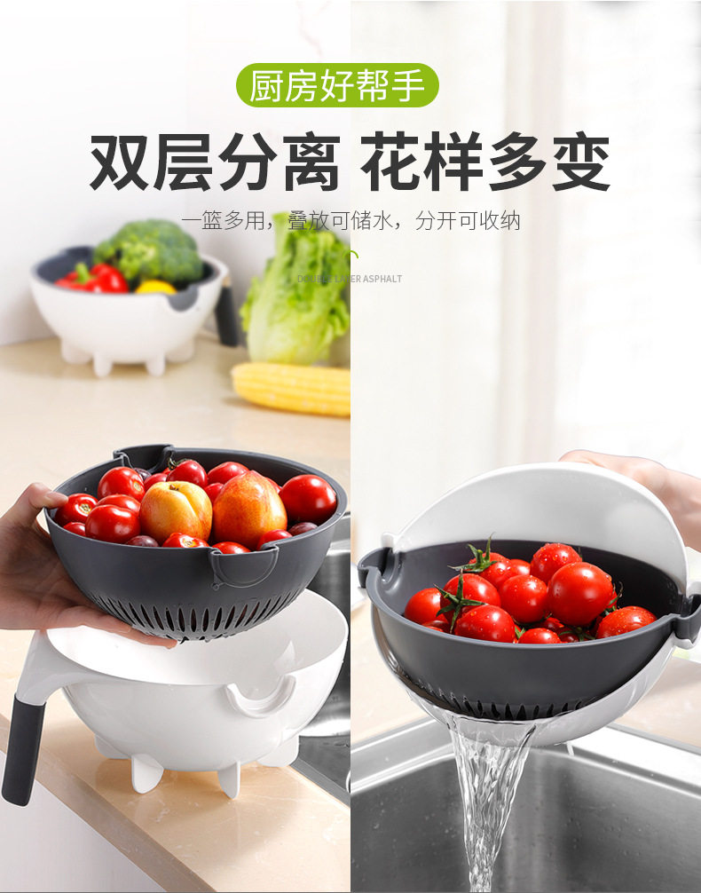 曼帝思 升级九合一多功能切菜器 沥水篮 图5